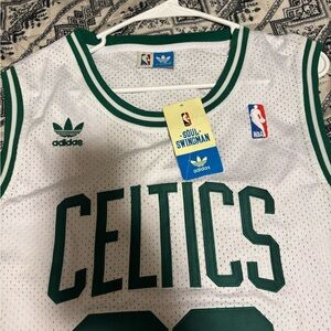 Adidas Celtics Green and White Swingman Jersey